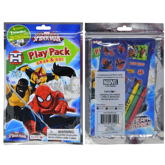 Spiderman Grab n Go Play Pack 3pzs - Picture 1 of 2